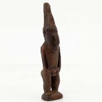 Lot 158 - Sepik River hardwood male standing figure