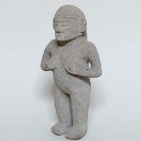 Lot 161 - Carved stone fertility figure