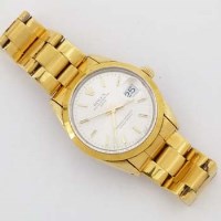 Lot 621 - 9ct gold cased Rolex Oyster date man's