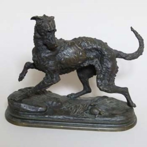 Lot 957 - Jules Moigniez bronze of a sporting.