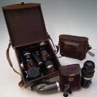 Lot 18 - Collection of Leitz equipment and a Zeiss camera.