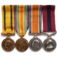 Lot 67 - A Great War D.C.M. group of four awarded to Private S.T. Lea Shropshire Yeomanry.