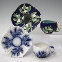 Lot 129 - Two George Jones cups and saucers.