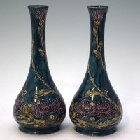 Lot 145 - Pair of Morris Ware vases.
