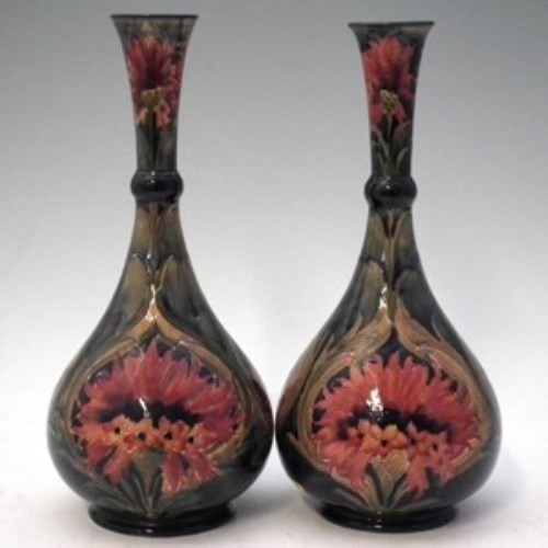 Lot 156 Pair of Moorcroft vases.