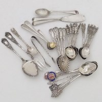 Lot 236 - Collection of various silver fancy coffee and