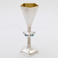 Lot 238 - Silver chalice boxed.
