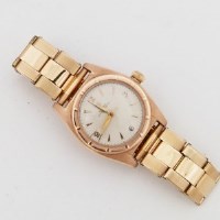 Lot 277 - Rolex 14ct gold Oyster perpetual wristwatch with