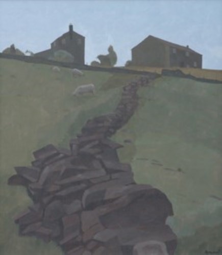 Lot 384 - Russell Howarth, Rye Top, Saddleworth, oil.