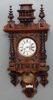 Lot 13 - Victorian eight day wall clock.