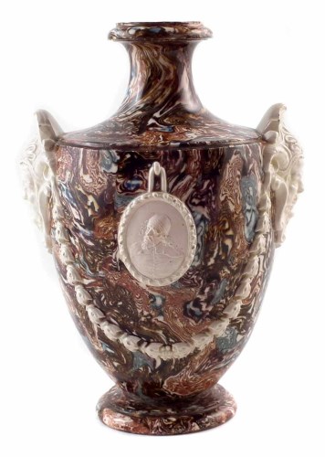 Lot 93 - Neale & Co. Agate ware vase circa 1780