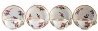 Lot 102 - Four Sevres teacups cups and saucers