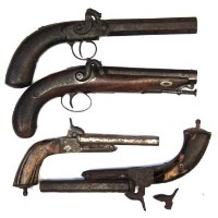Lot 94 - Percussion pistol and three others