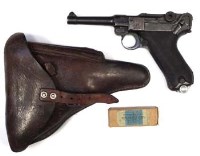 Lot 108 - Deactivated 9mm Luger   dated '42' deactivated in
