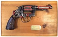Lot 128 - Deactivated .38 Spanish cutaway revolver  serial