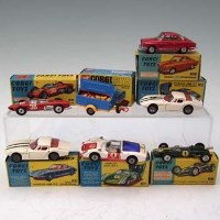 Lot 131 - Seven boxed Corgi models to include numbers: 324, 155, 330, 316, 324, 154 and 109.