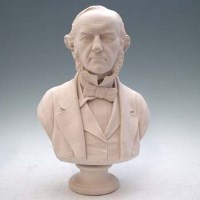 Lot 190 - Robinson and Leadbeater bust of Gladstone.