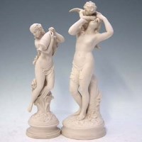 Lot 191 - Two Robinson and Leadbeater Parian figures.