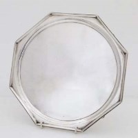 Lot 276 - Silver octagonal salver