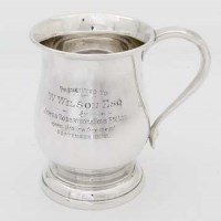 Lot 288 - Silver baluster mug