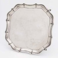 Lot 310 - Silver tray.