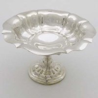 Lot 313 - Silver stem dish Sheffield 1907.