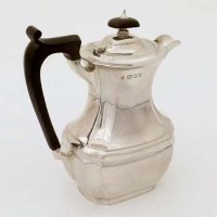 Lot 325 - Silver hot water jug.