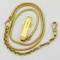 Lot 349 - Gold watch chain.