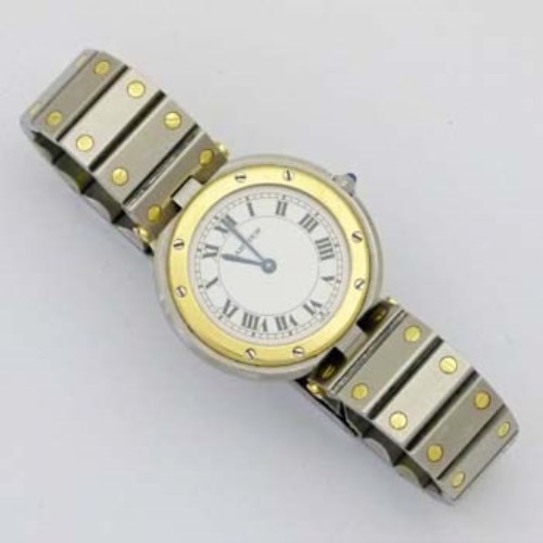 Lot 424 - Cartier Santos Quartz wristwatch.