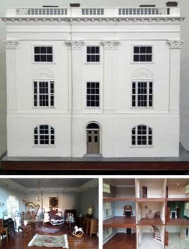 Lot 89 - Dolls house and contents.