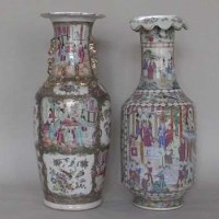 Lot 119 - Two Cantonese vases, 19th century.