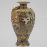 Lot 120 - Japanese Satsuma vase