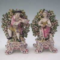 Lot 152 - Pair of large continental figures.