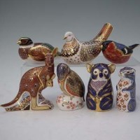 Lot 172 - Seven Crown Derby Paperweights