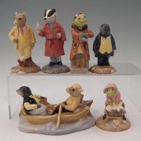 Lot 192 - Six Wind in the Willows Beswick figures with