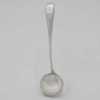 Lot 212 - Silver ladle with a shell shaped bowl, 5oz 13dwt