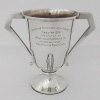 Lot 233 - Silver trophy cup.