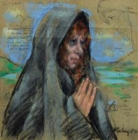 Lot 440 - Harold Riley, Our Lady of the West, pastel.