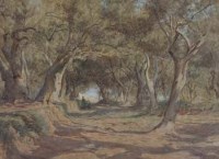 Lot 516 - Walter Tyndale, A Wooded Grove, watercolour.