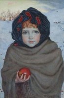 Lot 523 - G.W. Smetham-Jones, Winter Apples, watercolour.