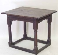 Lot 535 - Oak side table 17th century with alterations