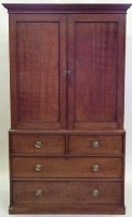 Lot 543 - Victorian mahogany press.