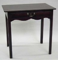 Lot 562 - George III mahogany side table