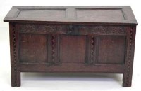 Lot 564 - 17th century oak coffer.