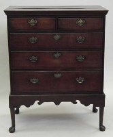 Lot 566 - Mid 18th century oak chest