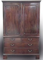 Lot 569 - George III mahogany press