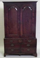 Lot 570 - Oak press as a wardrobe
