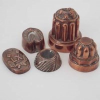 Lot 15 - Five small aspic moulds.