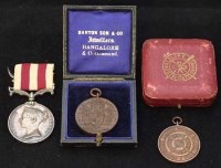 Lot 84 - Victoria Indian Mutiny medal and two bronze medals
