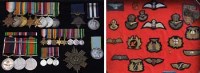 Lot 85 - Family group of medals awarded to the Bates family
